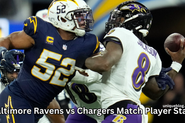 Baltimore Ravens vs Chargers Match Player Stats